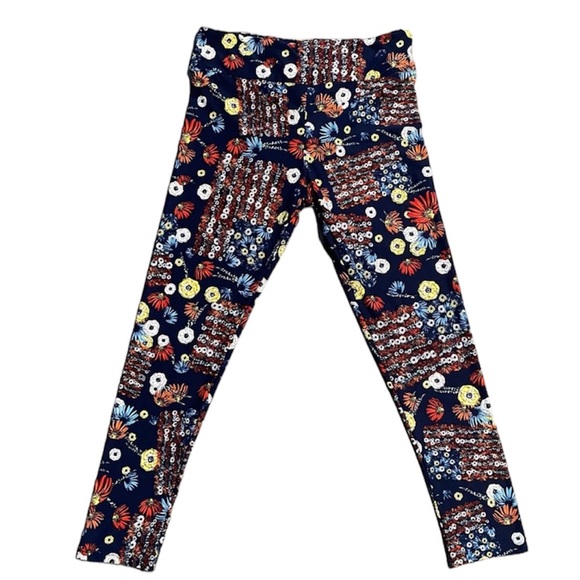 American Flag Floral Leggings.  Women's Size Large / XL.  Buttery Soft. - Picture 2 of 6